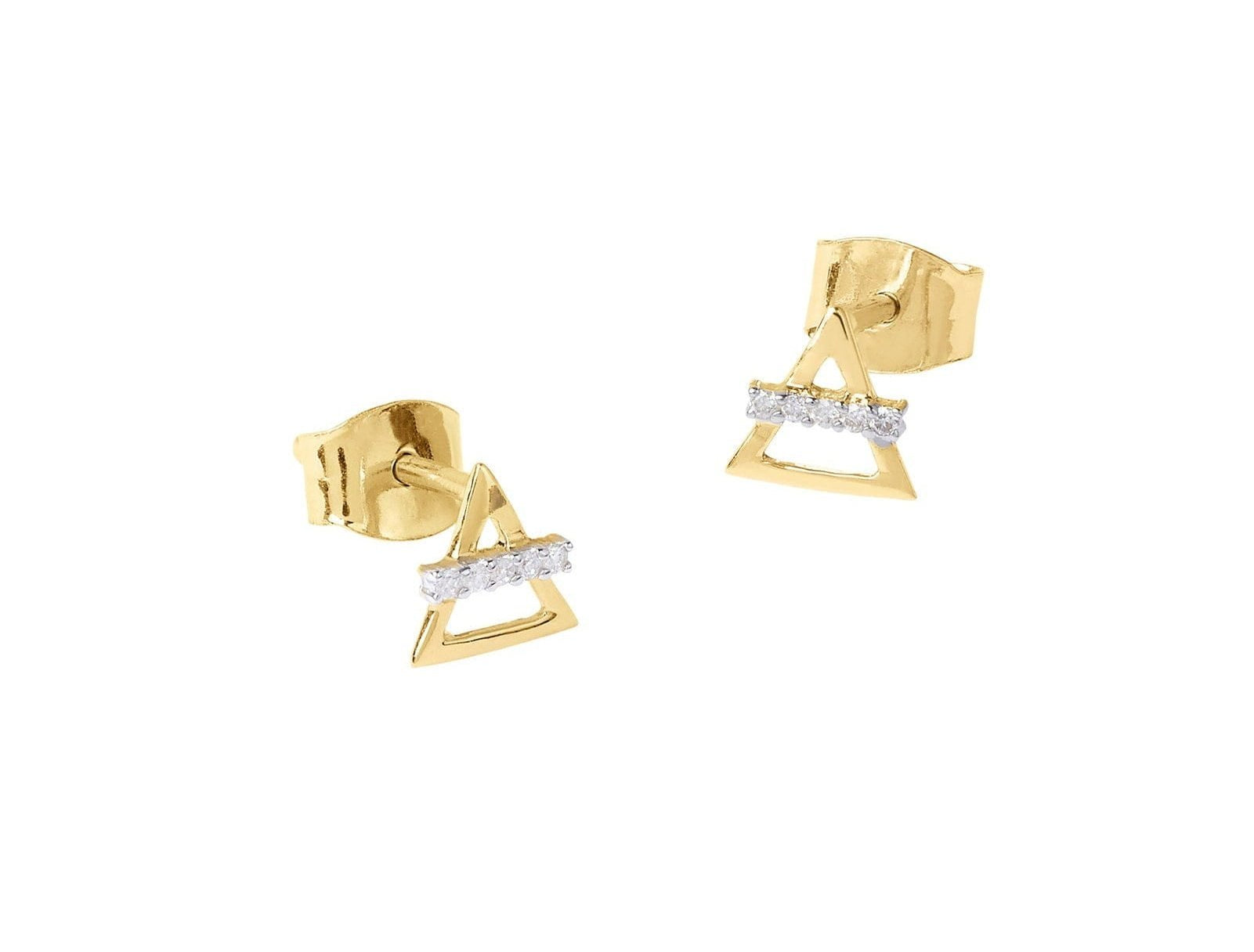 Picture of Luna Rae Solid 9k Gold Air Element Studs