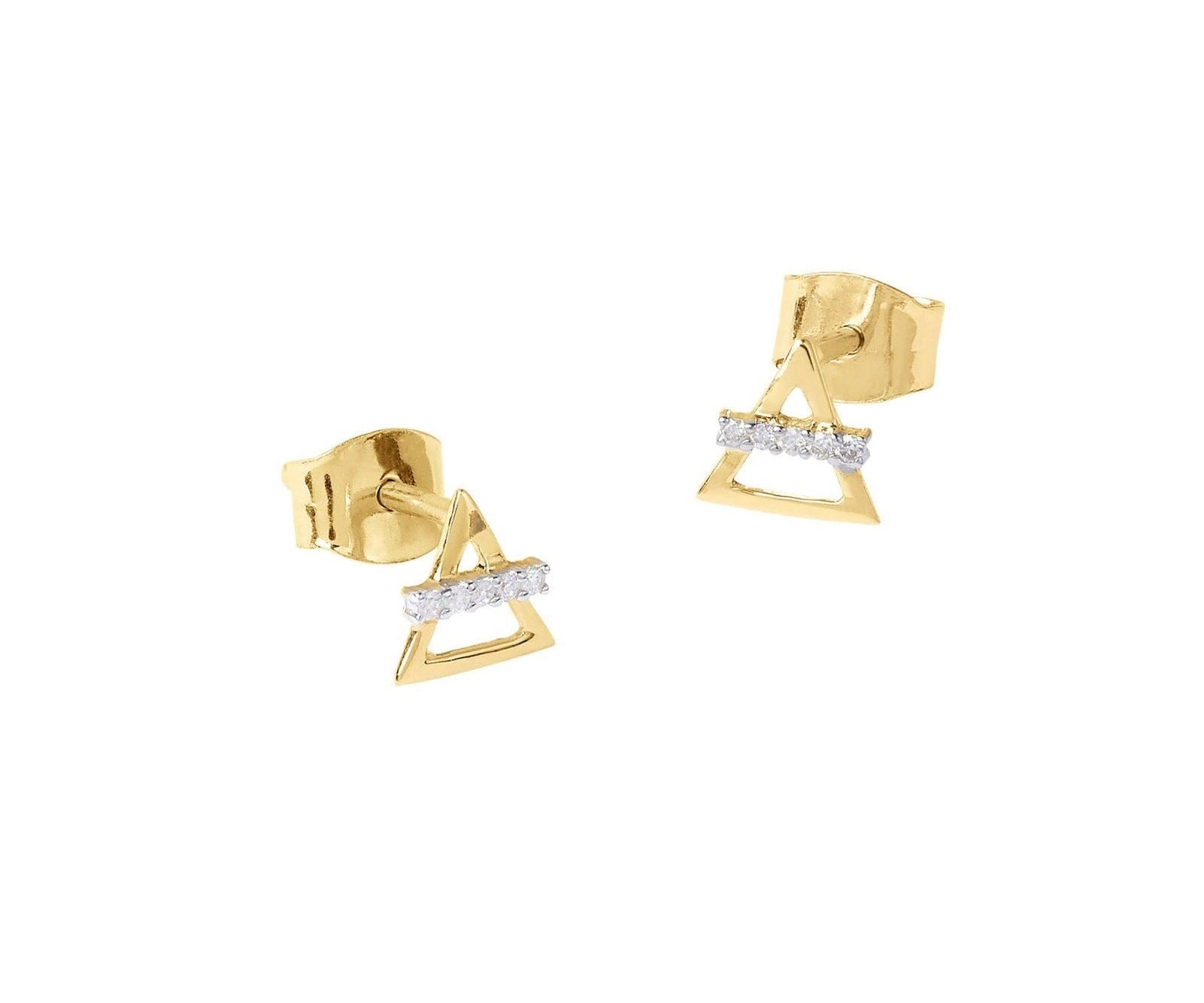 Picture of Luna Rae Solid 9k Gold Air Element Studs