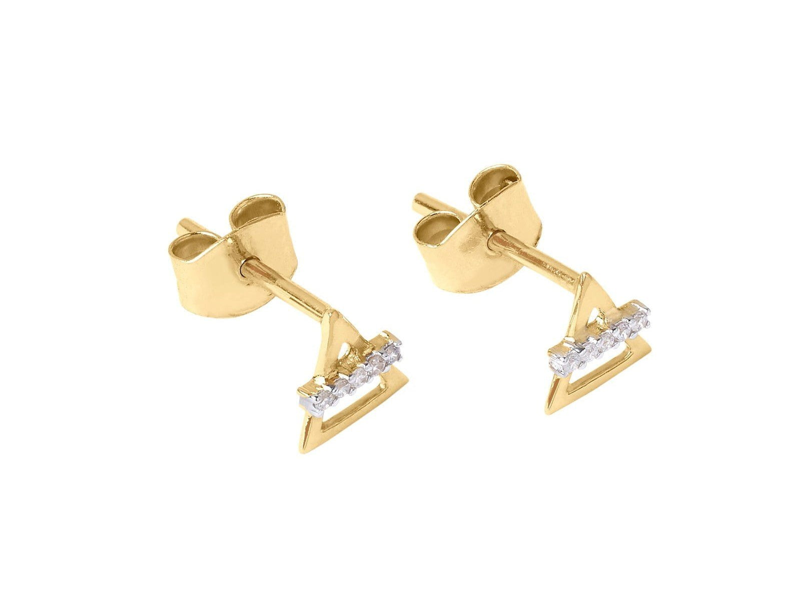 Picture of Luna Rae Solid 9k Gold Air Element Studs