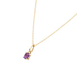 Picture of Luna Rae Solid 9k Gold Amethyst Necklace