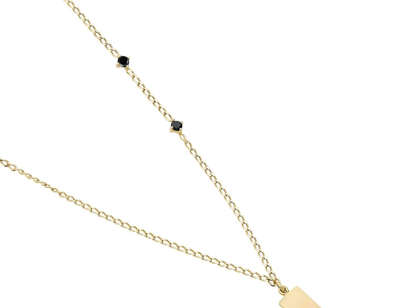 Picture of Luna Rae Solid 9k Gold Black Night Necklace