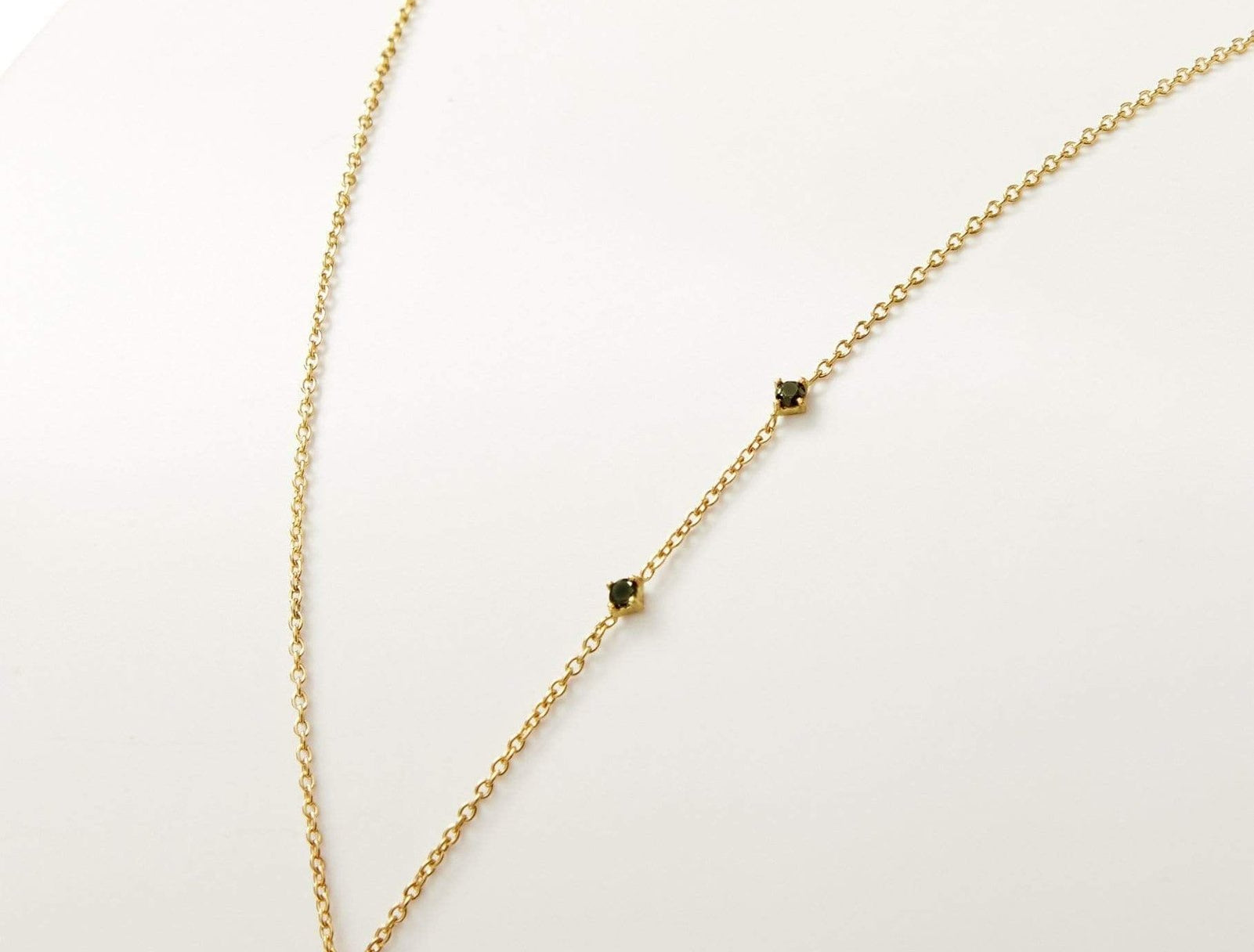 Picture of Luna Rae Solid 9k Gold Black Night Necklace