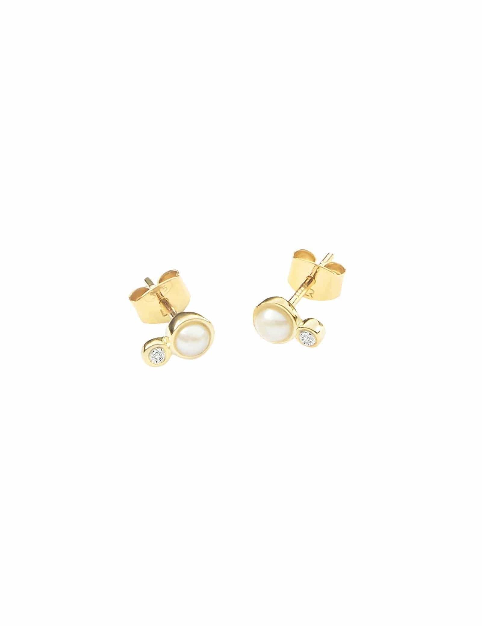 Picture of Luna Rae Solid 9k Gold Dara Studs