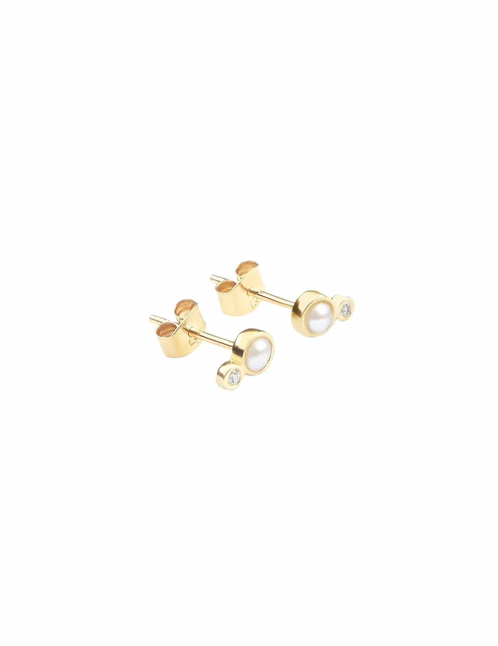 Picture of Luna Rae Solid 9k Gold Dara Studs