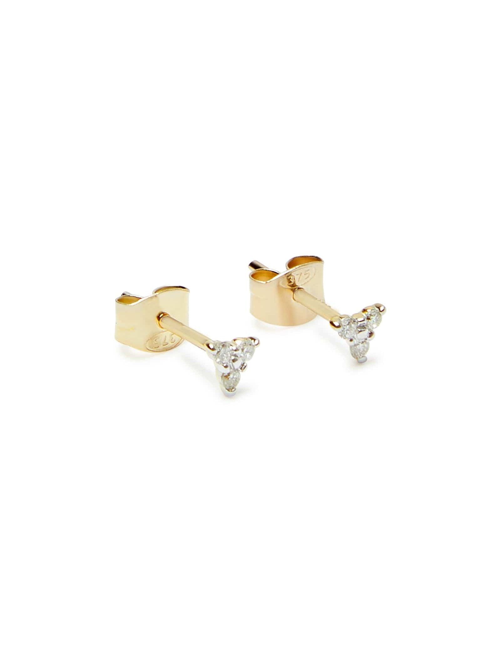 Picture of Luna Rae Solid 9k Gold Diamond Dancer Studs