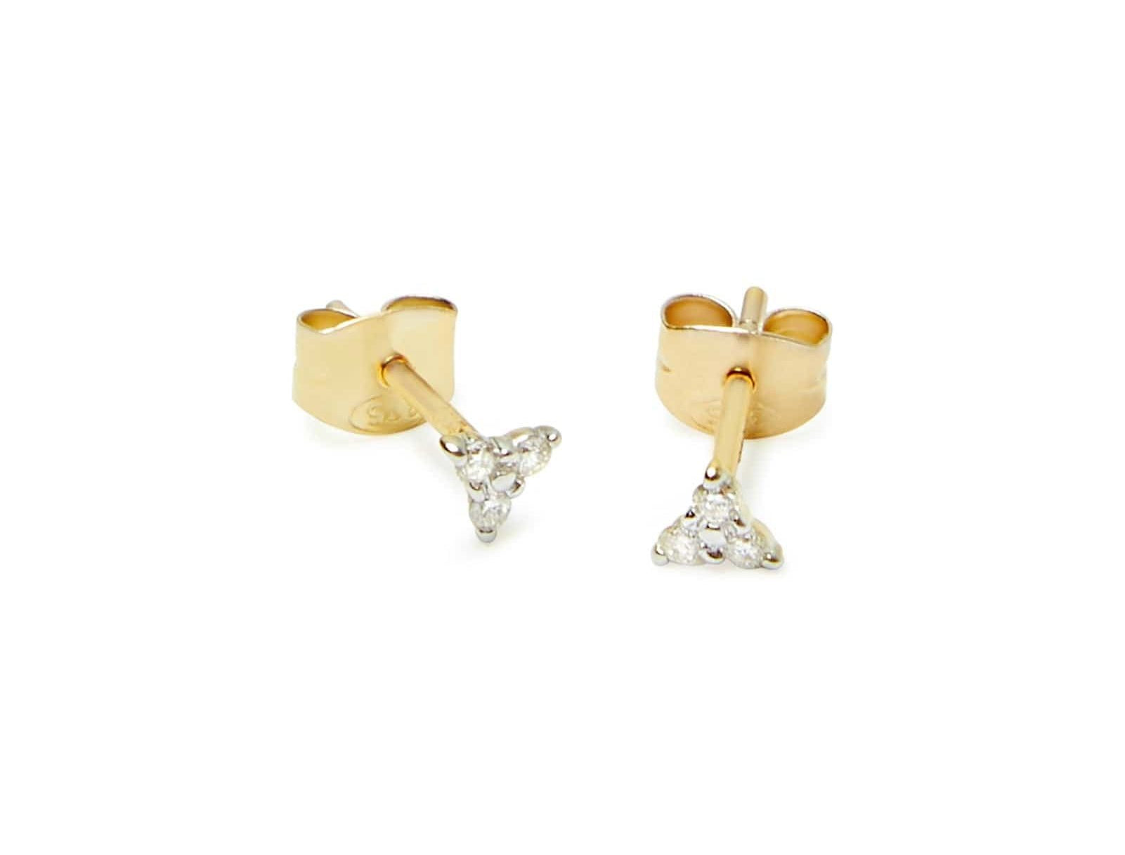 Picture of Luna Rae Solid 9k Gold Diamond Dancer Studs