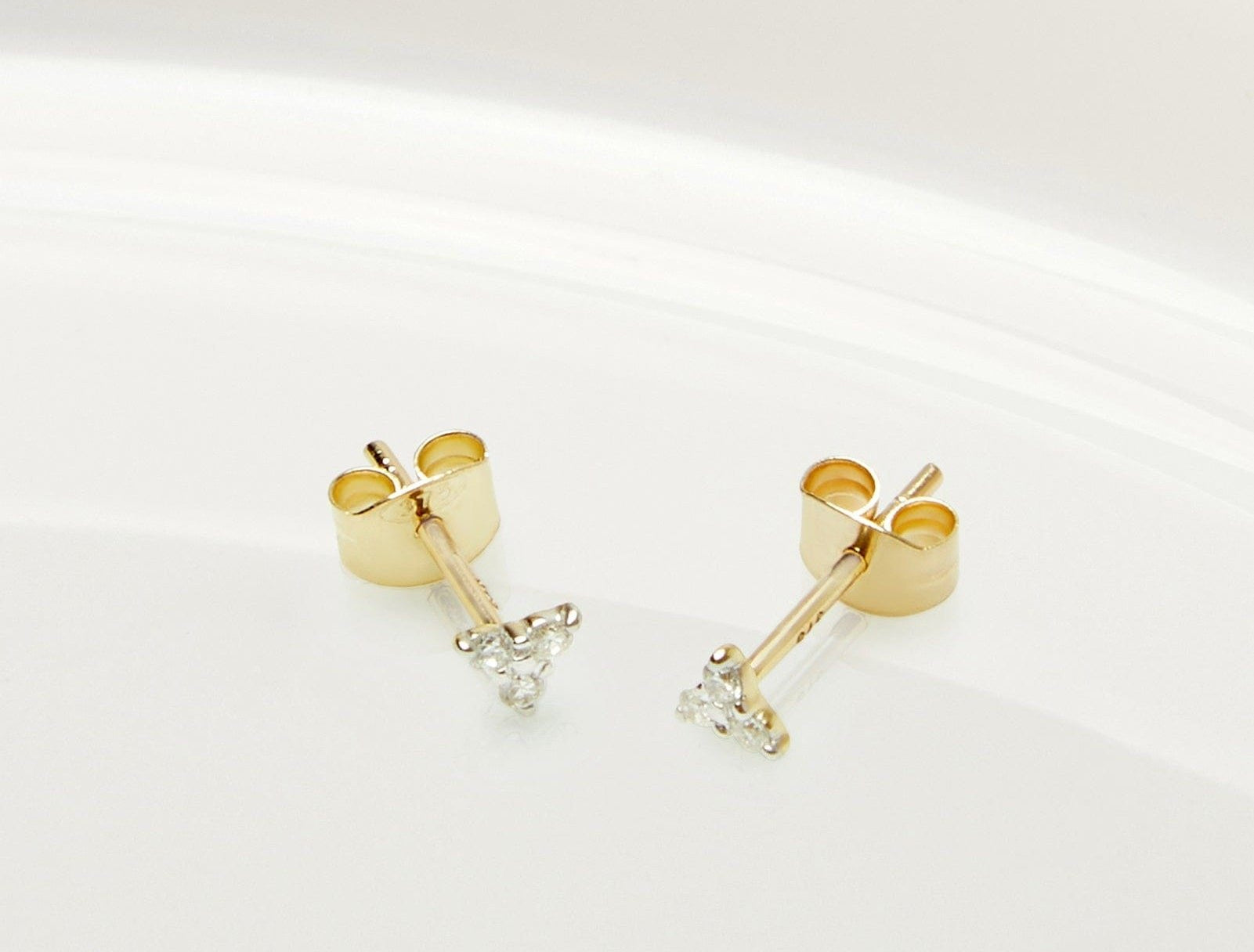 Picture of Luna Rae Solid 9k Gold Diamond Dancer Studs