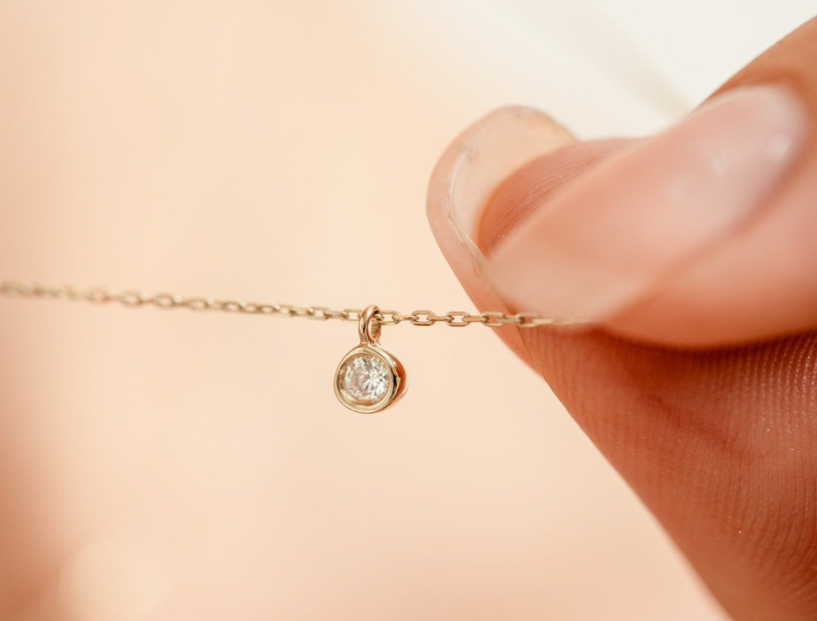 Picture of Luna Rae Solid 9k Gold Diamond Sky Necklace