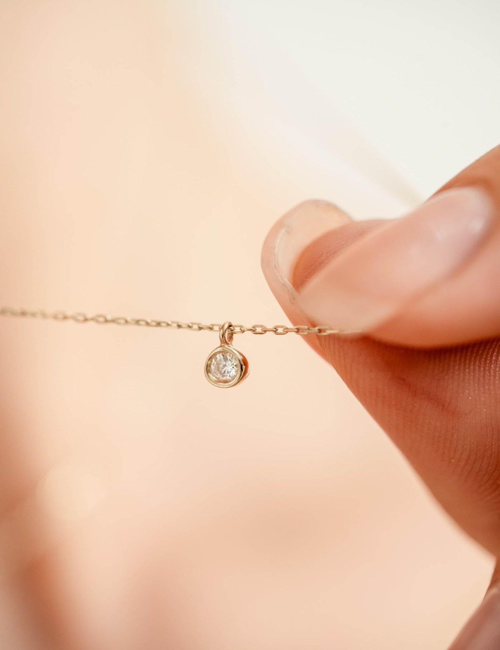 Picture of Luna Rae Solid 9k Gold Diamond Sky Necklace