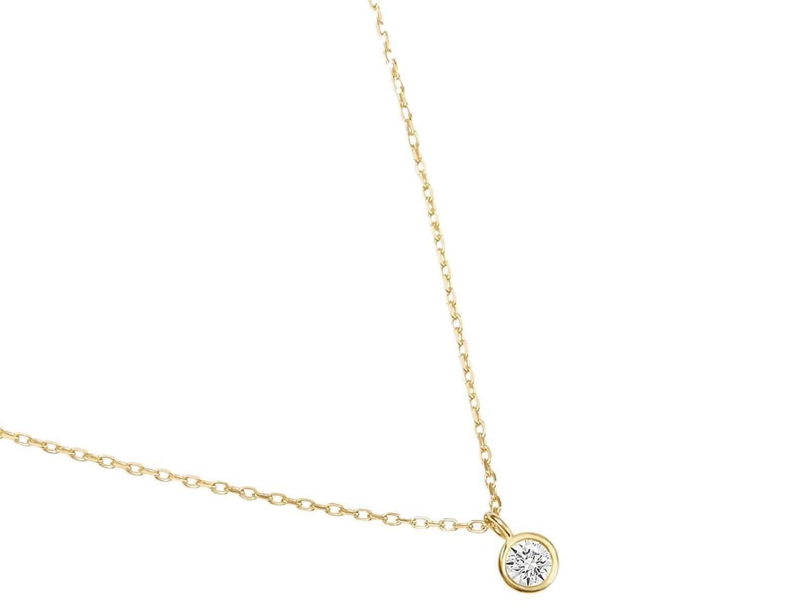 Picture of Luna Rae Solid 9k Gold Diamond Sky Necklace