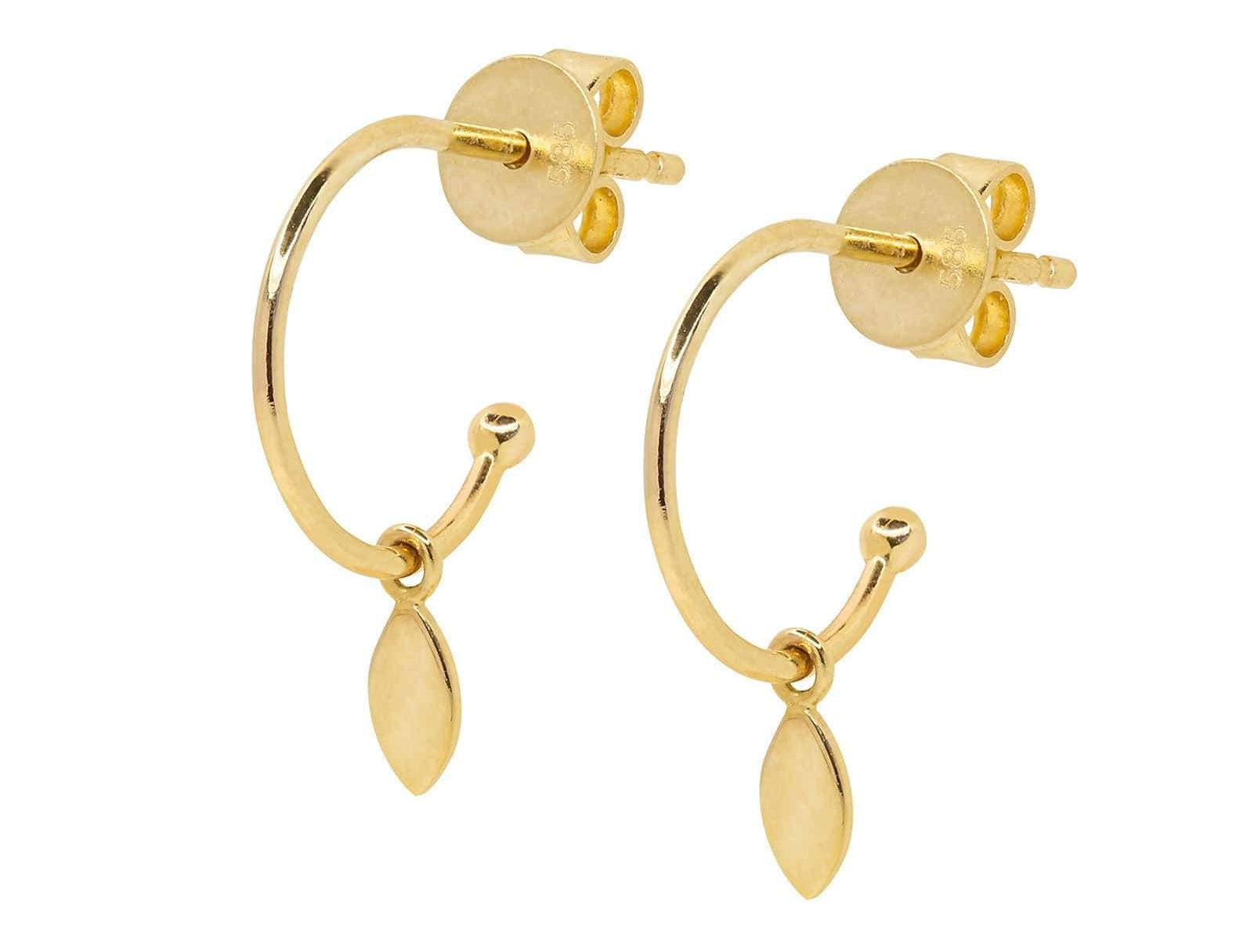 Picture of Luna Rae Solid 9k Gold Drops of Dawn Earrings