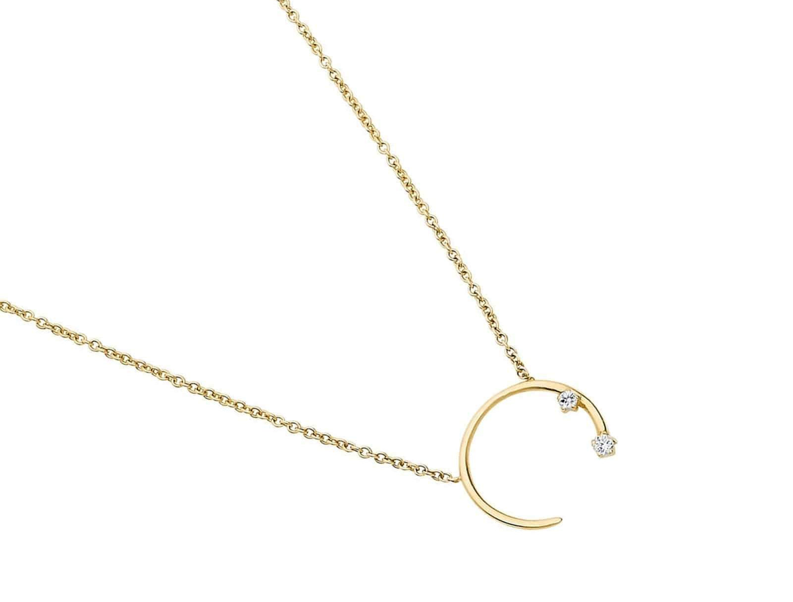 Picture of Luna Rae Solid 9k Gold Eclipse Necklace