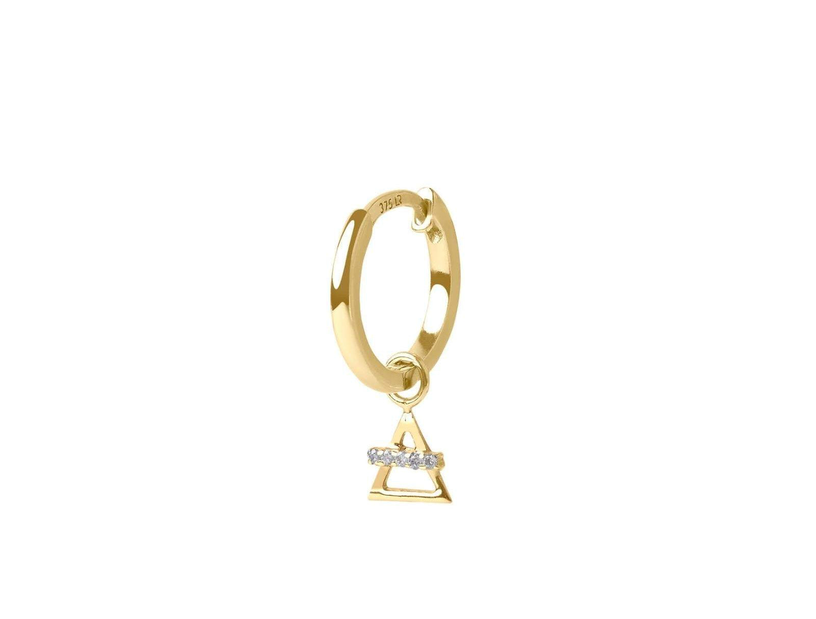 Picture of Luna Rae Solid 9k Gold Air Element Hoops