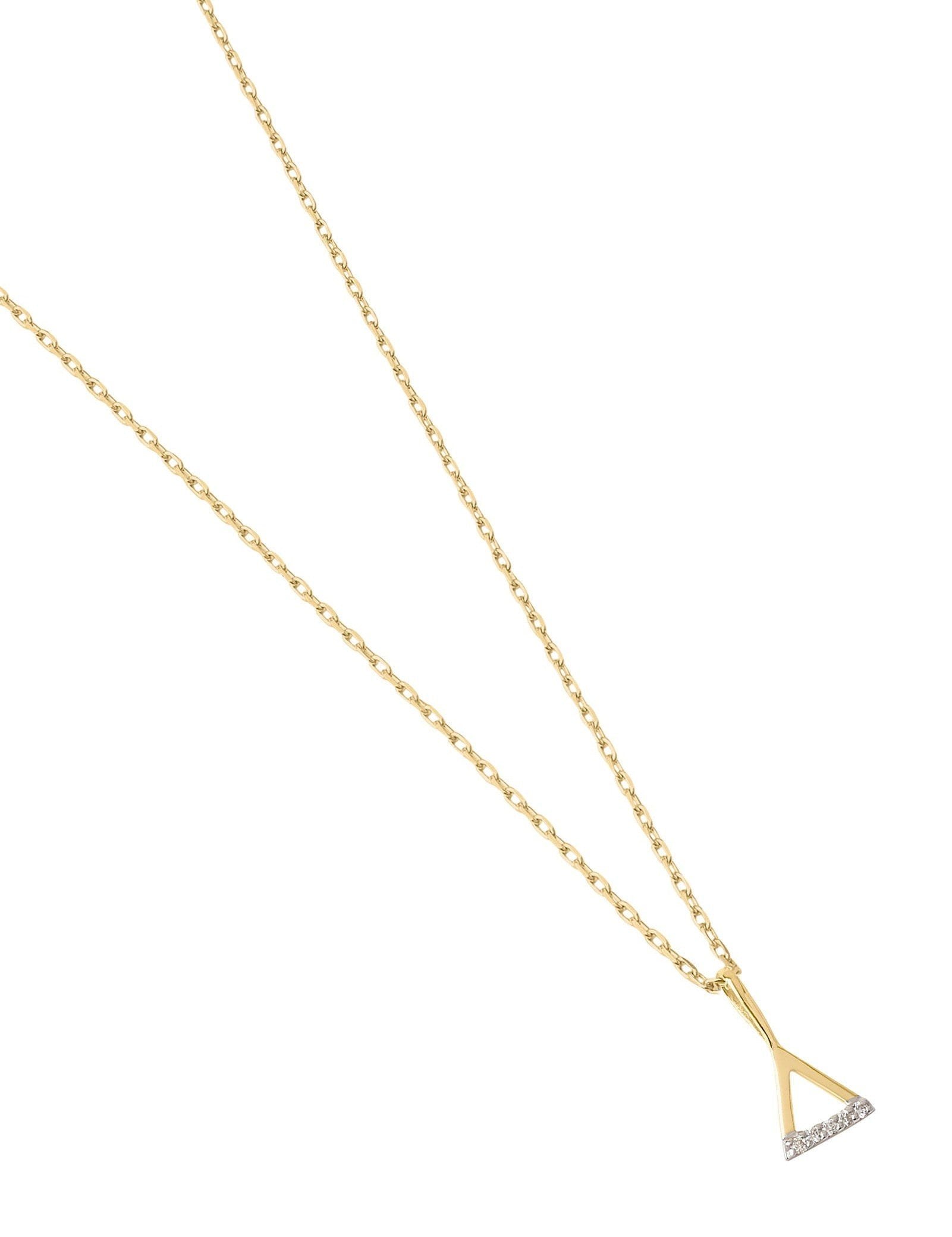 Picture of Luna Rae Solid 9k Gold Fire Element Necklace