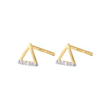 Picture of Luna Rae Solid 9k Gold Fire Element Studs