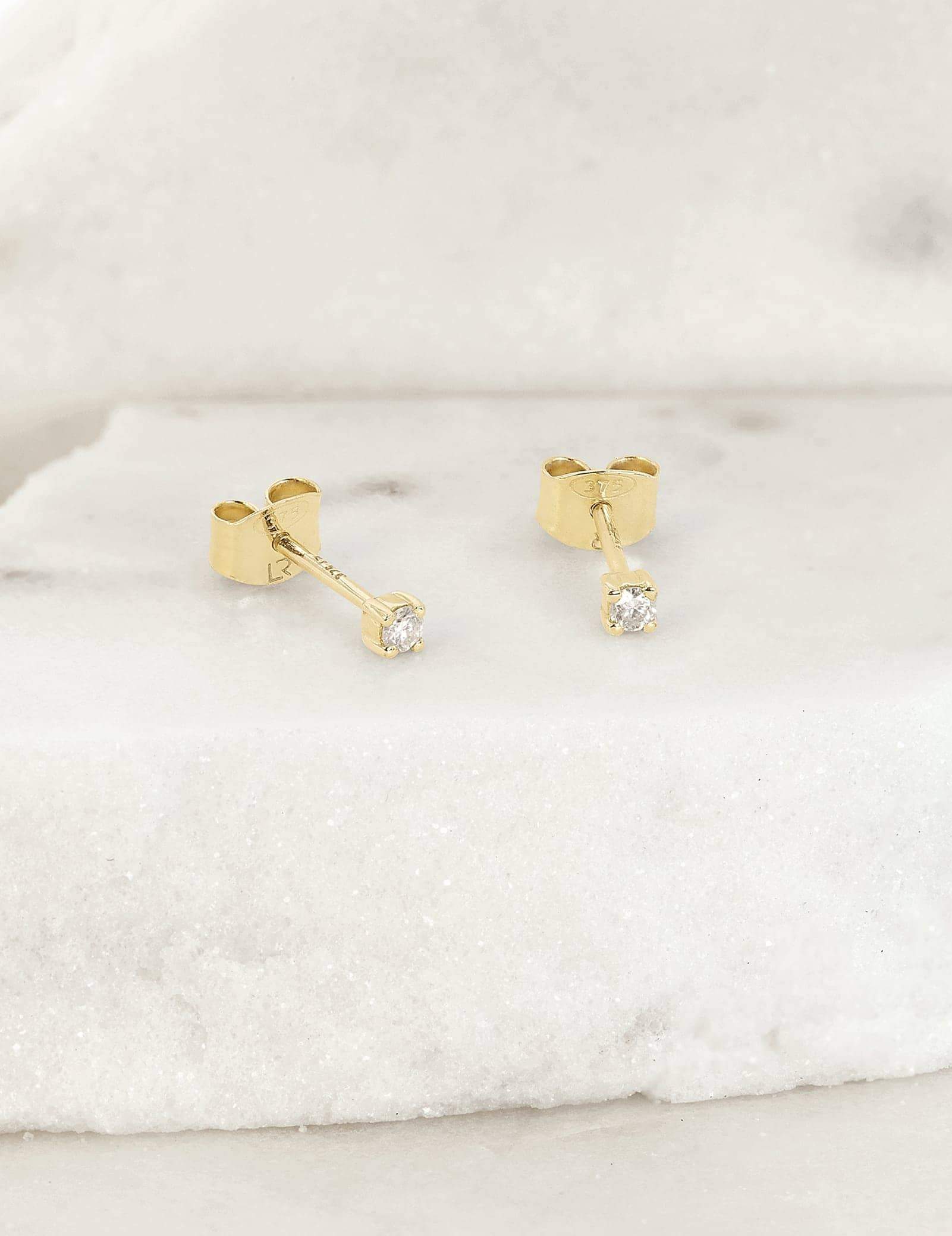 Picture of Luna Rae Solid 9k Gold Halley Studs