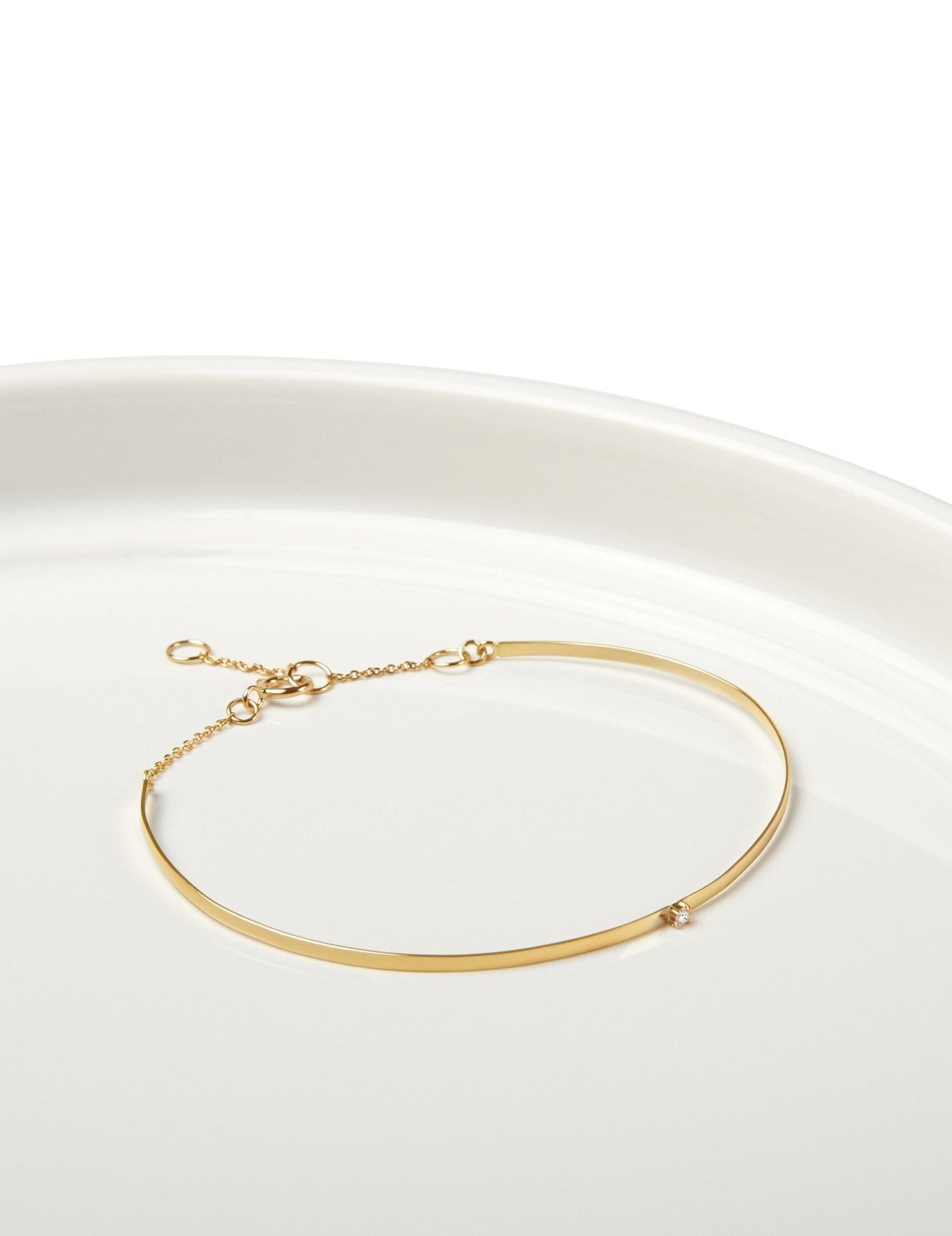 Picture of Luna Rae Solid 9k Gold Horizon Bangle