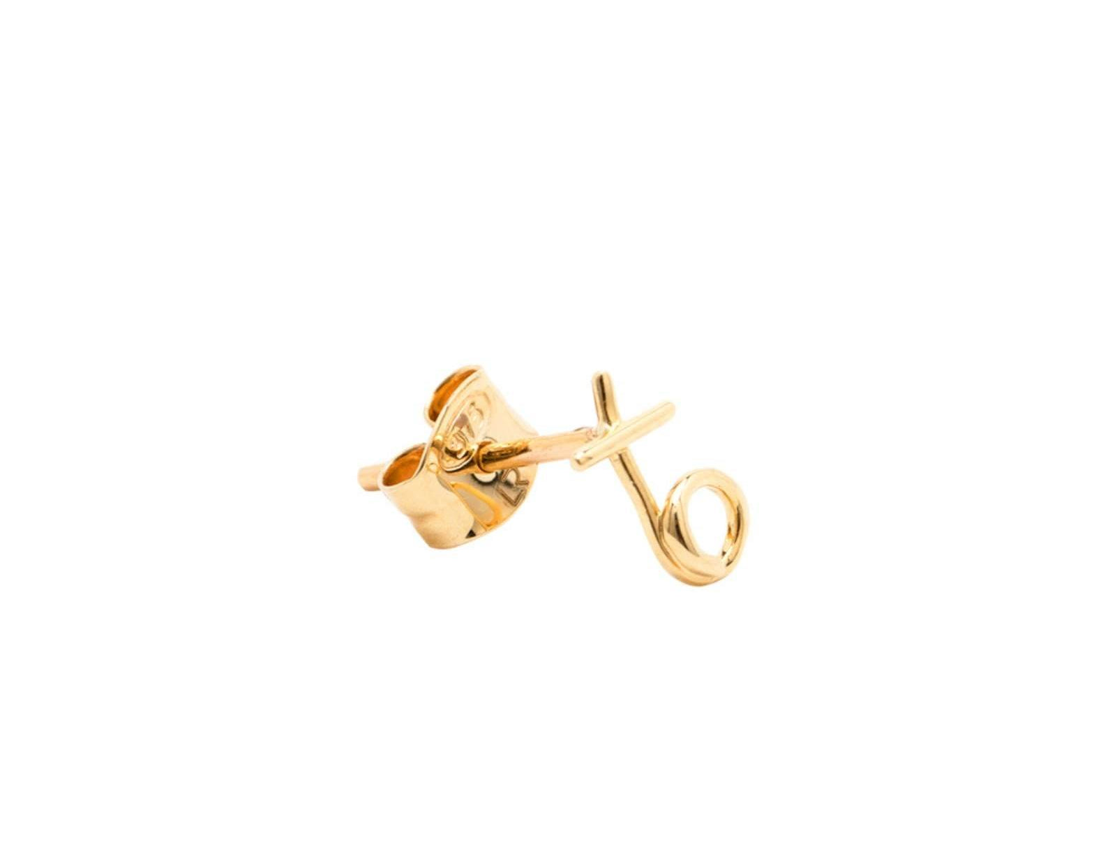 Picture of Luna Rae Solid 9k Gold Kiss Hug Studs