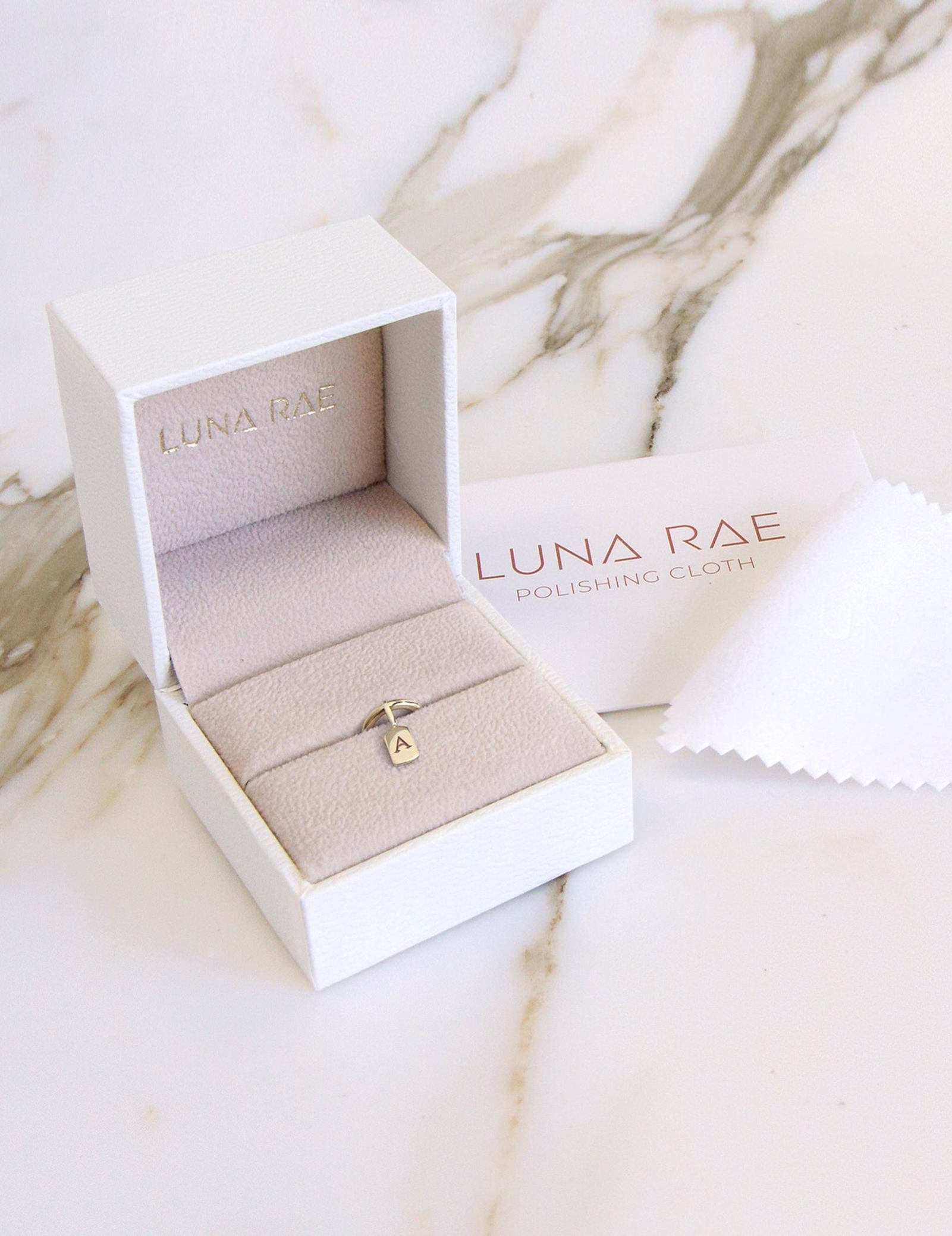 Picture of Luna Rae Yellow Gold Letter J