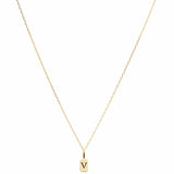 Picture of Luna Rae Yellow Gold Letter V