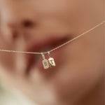 Picture of Luna Rae Solid 9k Gold Letter V