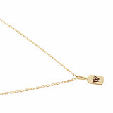 Picture of Luna Rae Yellow Gold Letter W