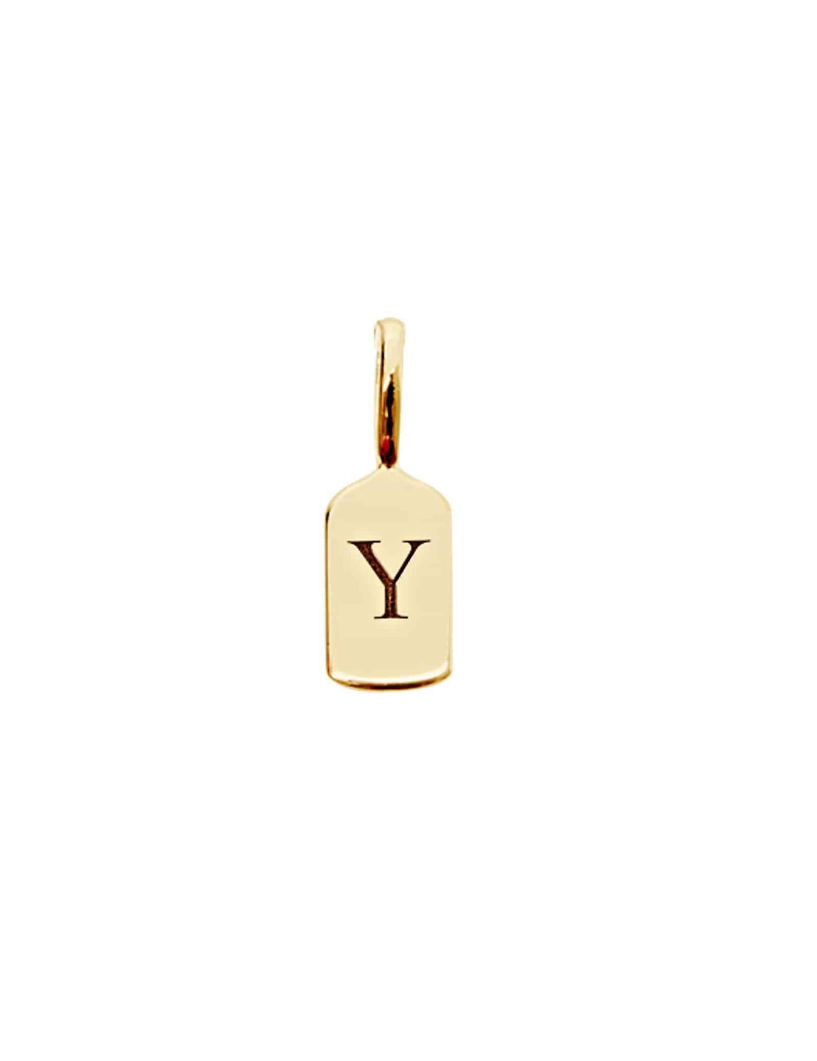 Picture of Luna Rae Yellow Gold Letter Y