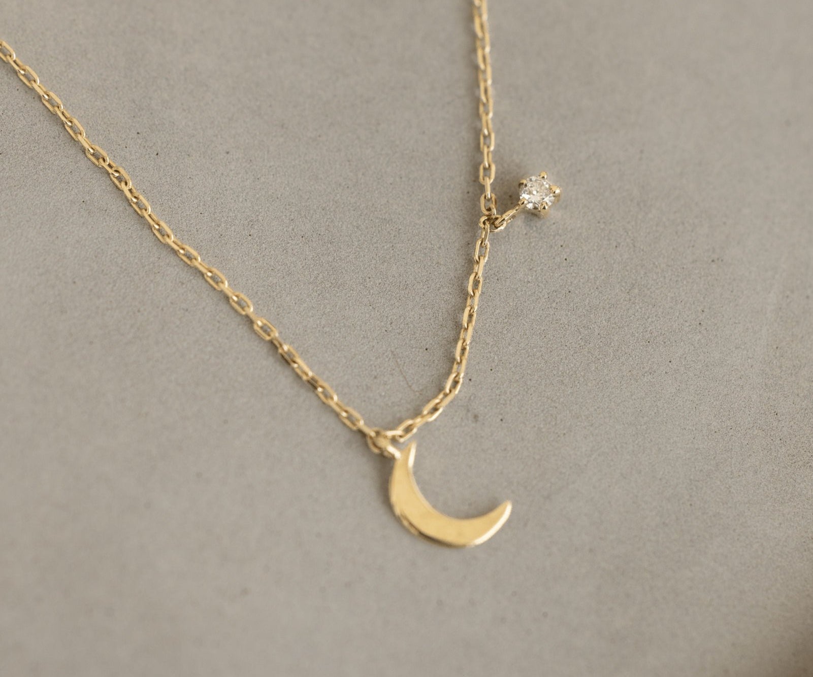 Picture of Luna Rae Solid 9k Gold Luna Necklace