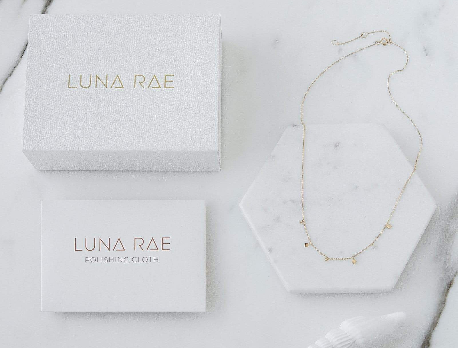 Picture of Luna Rae Solid 9k Gold Mirrored Stars Necklace