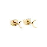 Picture of Luna Rae Solid 9k Gold Moon Studs