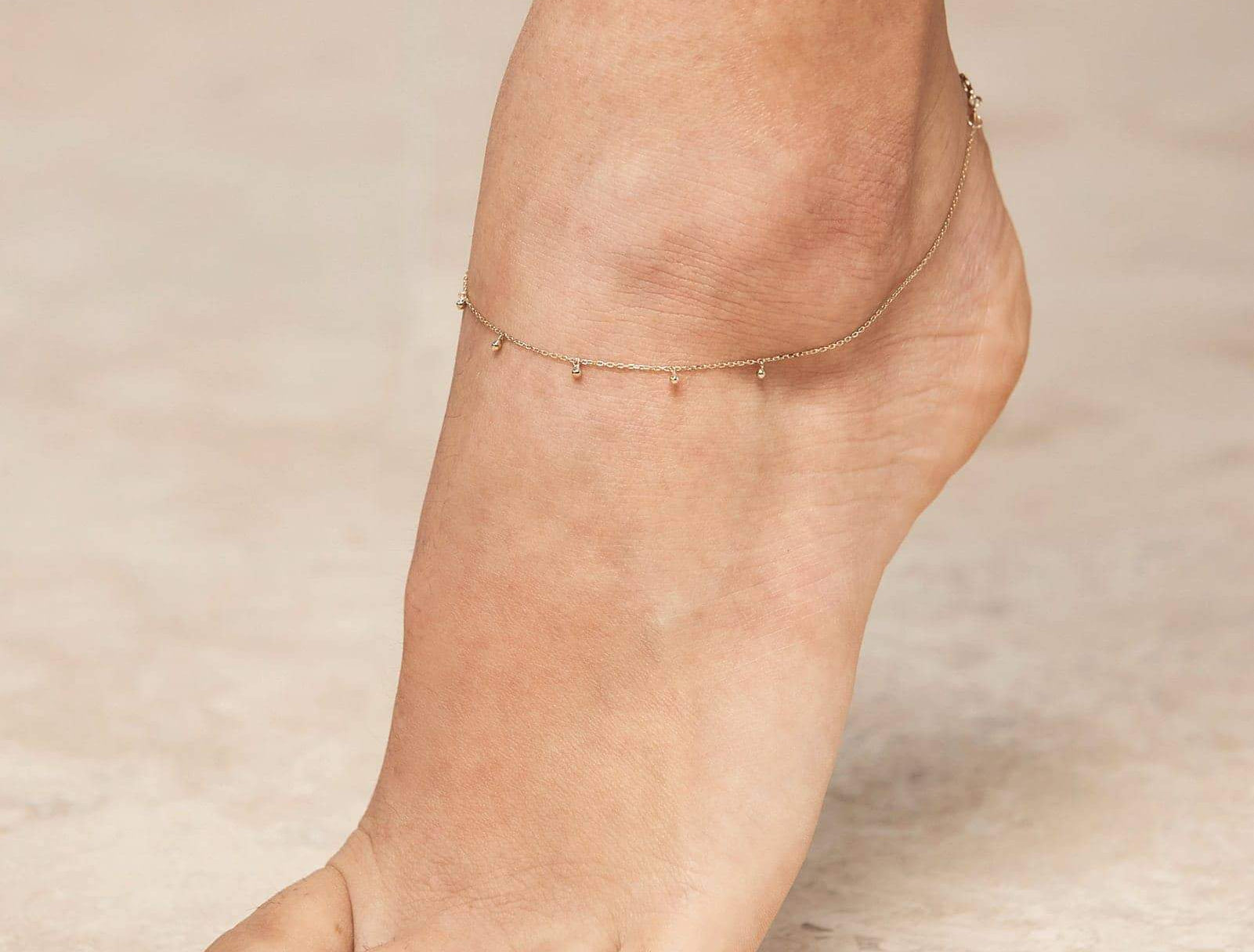 Picture of Luna Rae Solid 9k Gold Moondust Anklet