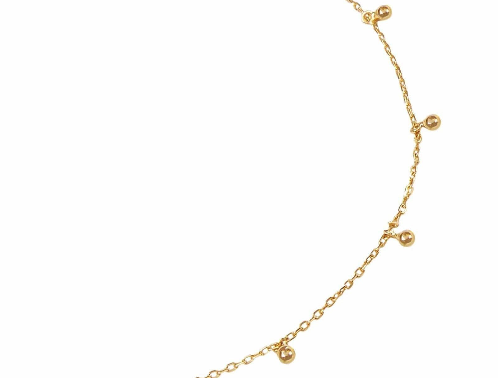 Picture of Luna Rae Solid 9k Gold Moondust Anklet