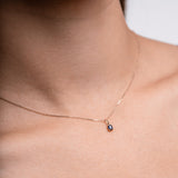 Picture of Luna Rae Solid 9k Gold Sapphire Necklace