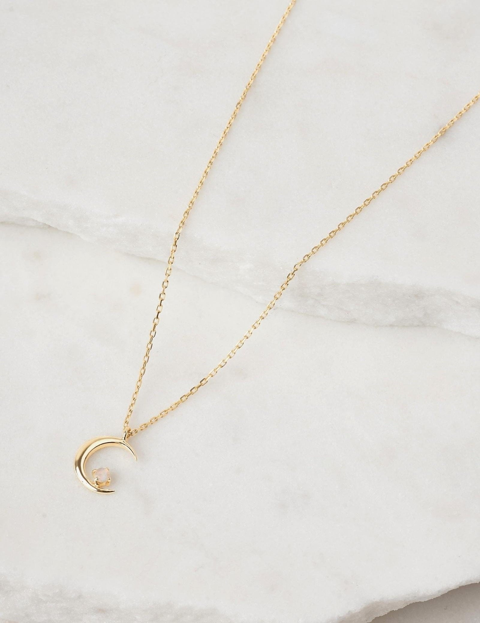 Picture of Luna Rae Solid 9k Gold Selene Necklace