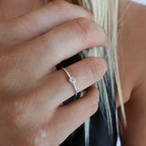 Silver Diamond Sky Ring