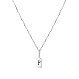 Silver Letter P