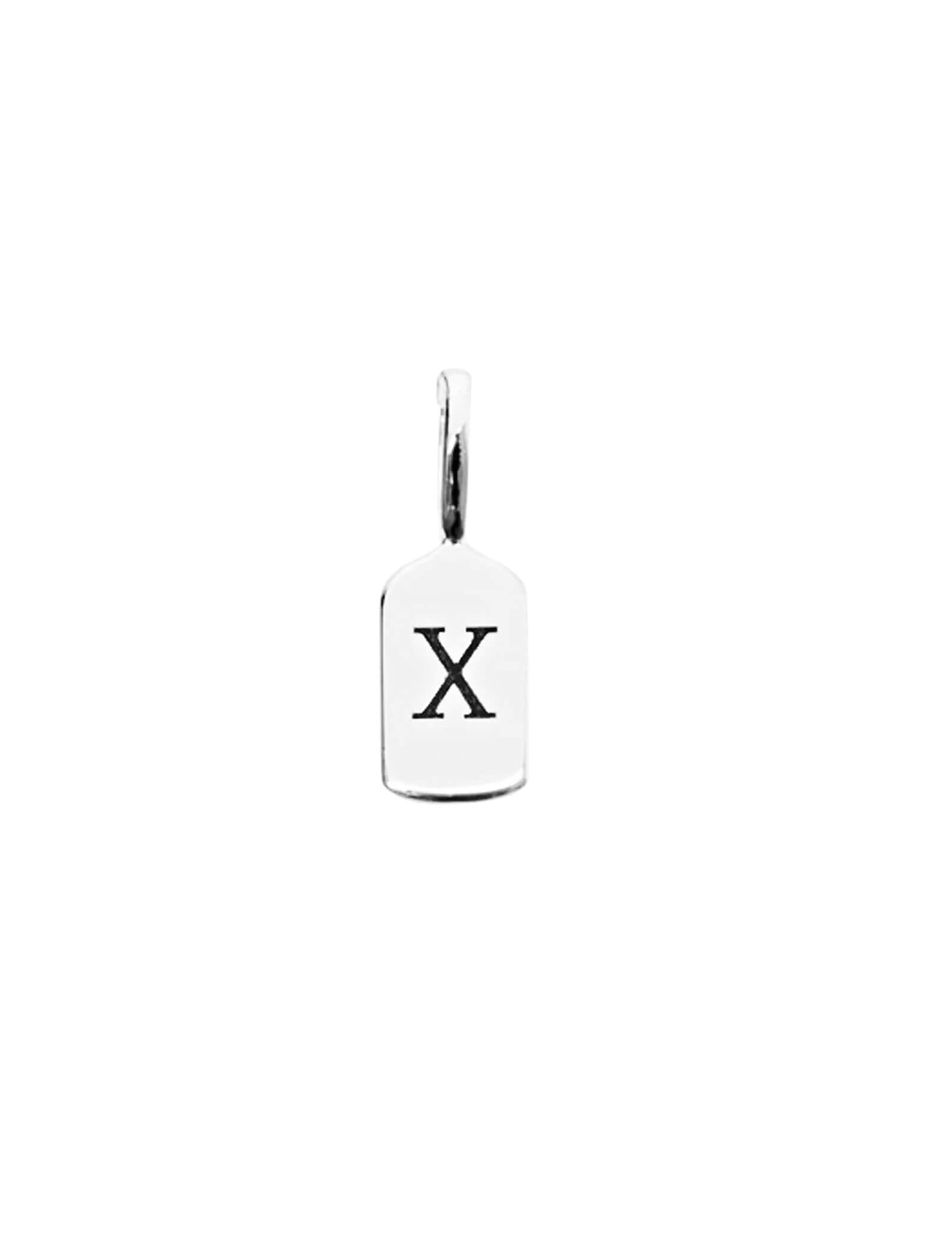 Silver Letter X