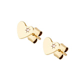 Picture of Luna Rae Solid 9k Gold Sweetheart Studs