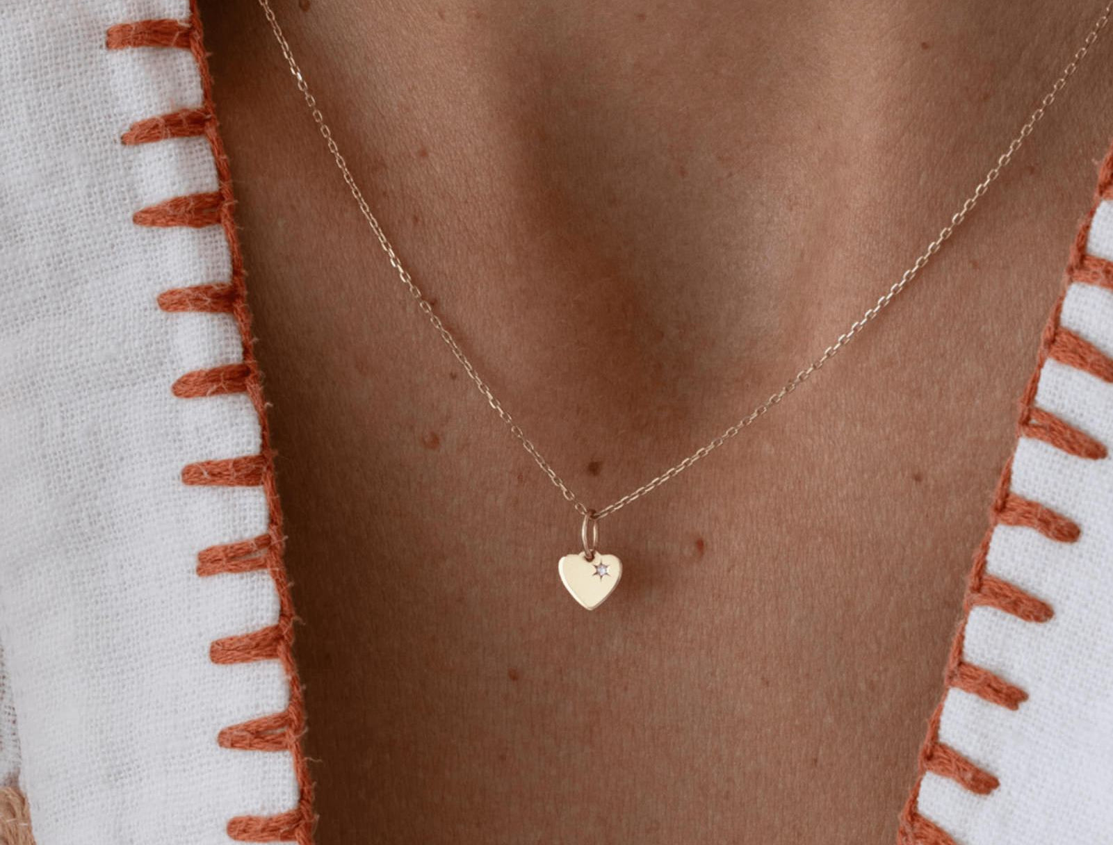 Picture of Luna Rae Solid 9k Gold The Sweetheart Necklace