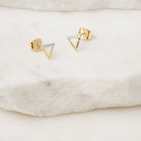 Picture of Luna Rae Solid 9k Gold Water Element Studs