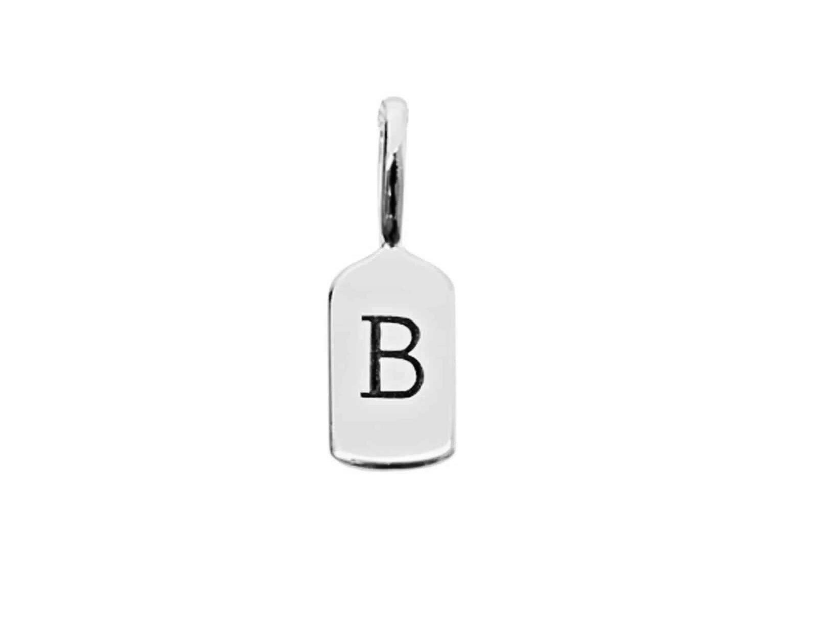 Picture of Luna Rae White Gold Letter B