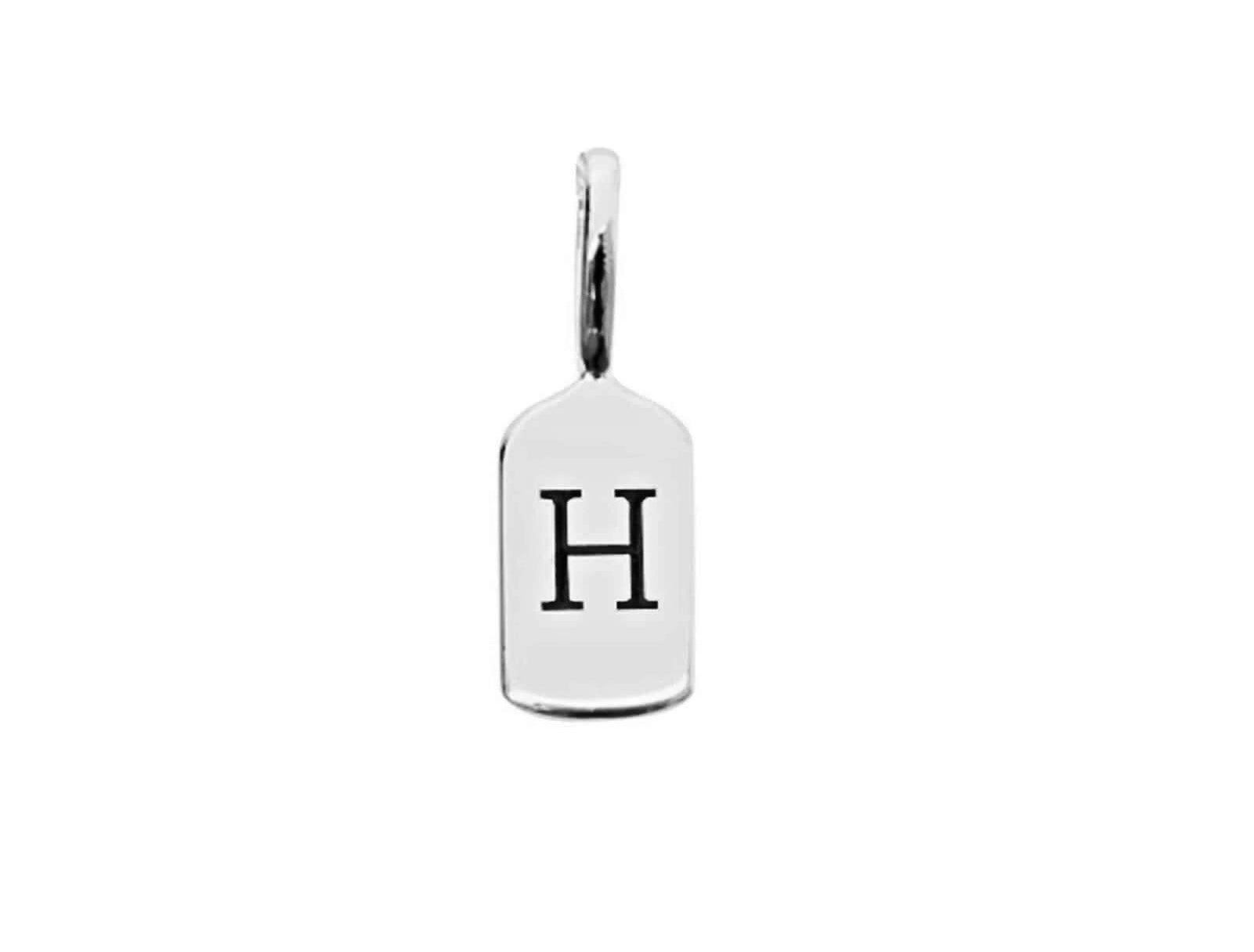 Picture of Luna Rae White Gold Letter H