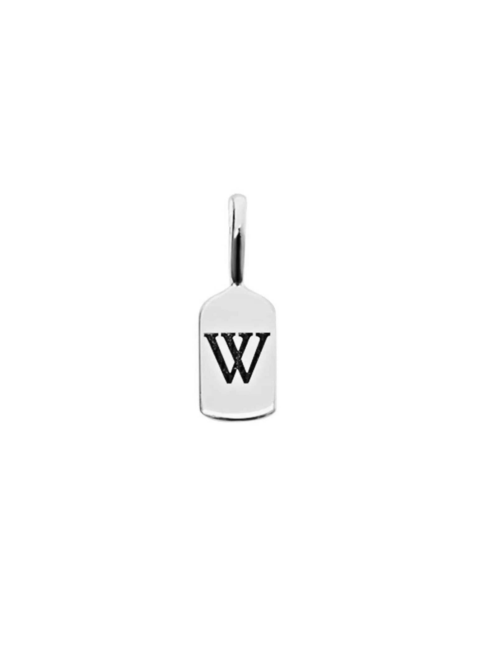 Picture of Luna Rae White Gold Letter W